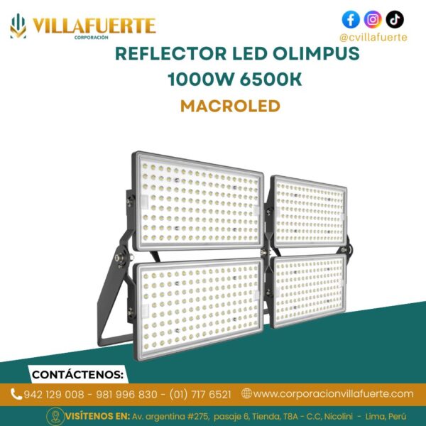 REFLECTOR LED OLIMPUS 1000W 6500K MACROLED