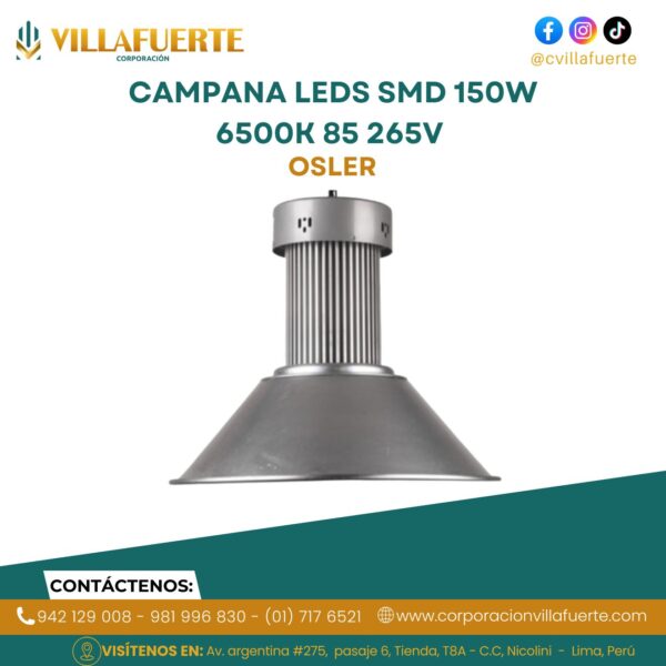 CAMPANA LEDS SMD 150W 6500K 85-265V OSLER