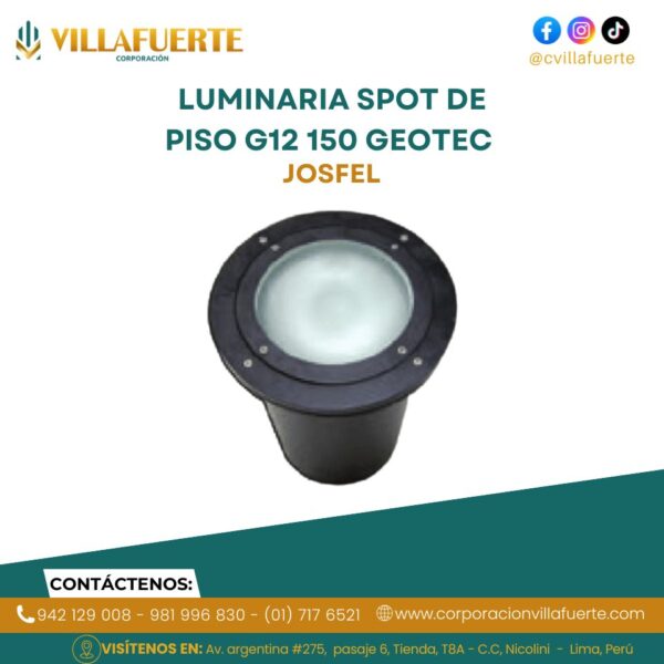 LUMINARIA SPOT DE PISO G12 150 GEOTEC JOSFEL