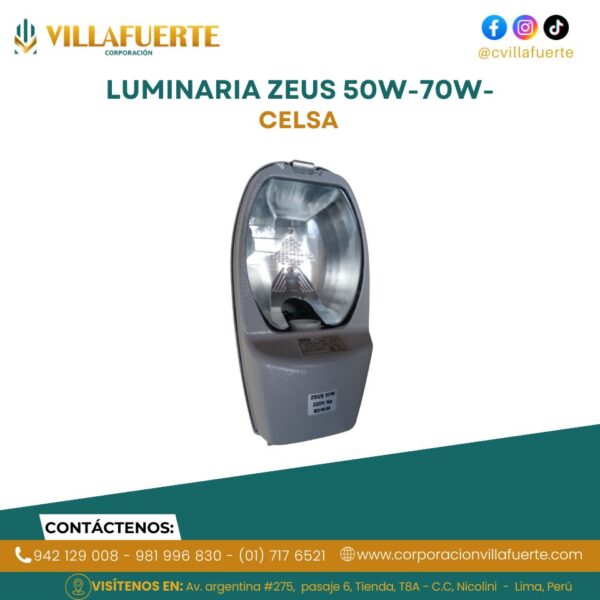 LUMINARIA ZEUS 50W-70W-CELSA