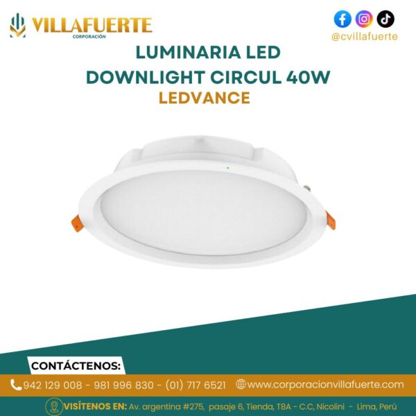 LUMINARIA LED DOWNLIGHT CIRCULAR 40W LEDVANCE