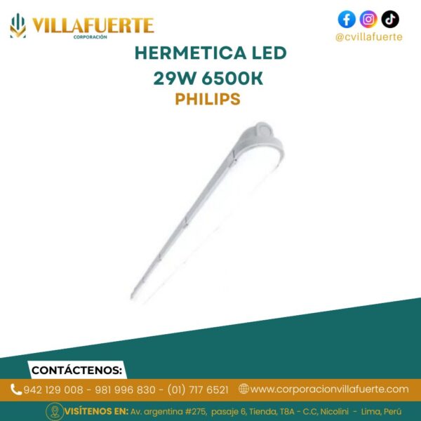 HERMETICA LED 29W 220-240V 6500K WATER-PROOF PHILIPS