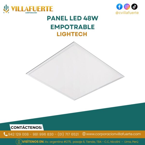 PANEL LED 48W EMPOTRABLE LIGHTECH