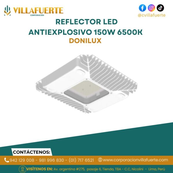 REFLECTOR LED ANTIEXPLOSIVO 150W 6500K AC85-265V DONILUX