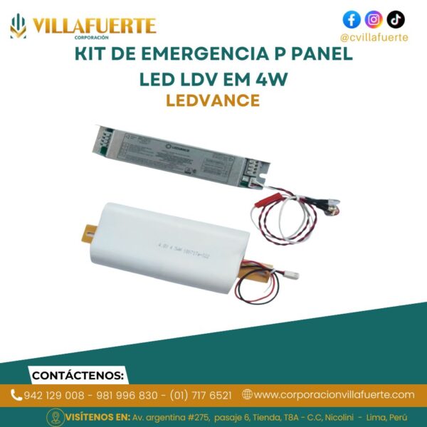 KIT DE EMERGENCIA P PANEL LED LDV EM 4W CD72V 220-240V LEDVANCE