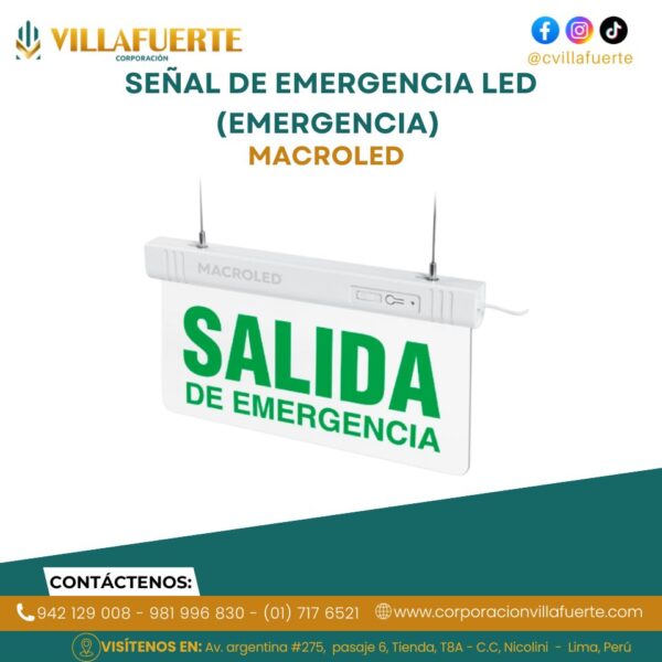 SEÑAL DE EMERGENCIA LED (CSL-EMERGENCIA) MACROLED