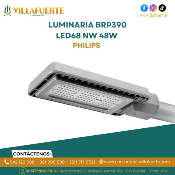 LUMINARIA BRP390 LED68 NW 48W 220-240V DM PHILIPS