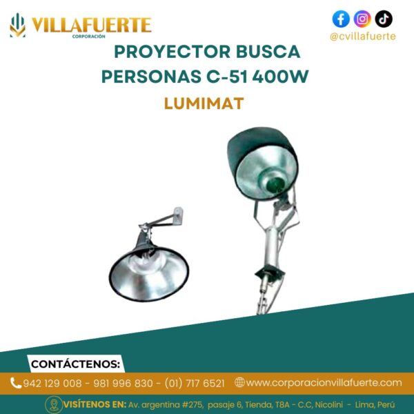 PROYECTOR BUSCA PERSONAS C-51 400W LUMIMAT
