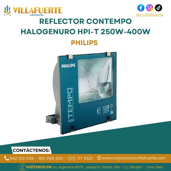 REFLECTOR CONTEMPO HALOGENURO METALICO HPI-T 250W-400W PHILIPS