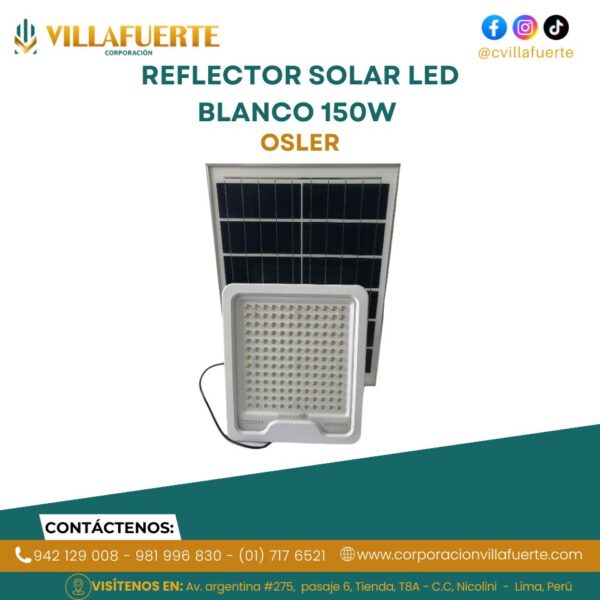 REFLECTOR SOLAR LED BLANCO 150W OSLER