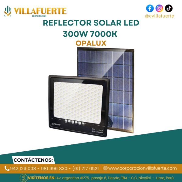 REFLECTOR SOLAR LED 300W IP65 7000K OPALUX