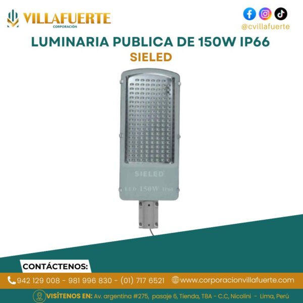 LUMINARIA PUBLICA DE 150W IP66 SIELED