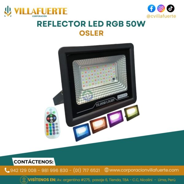 REFLECTOR LED RGB 50W IP66 OSLER