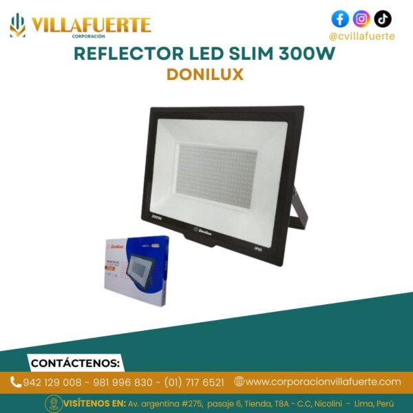 REFLECTOR LED SLIM 300W IP65 28500LM DONILUX