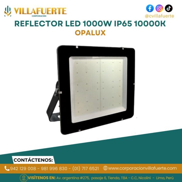REFLECTOR LED 1000W IP65 10000K 100-265V OPALUX