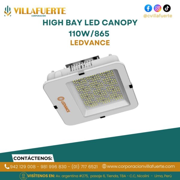 HIGH BAY LED CANOPY 110W/865 14850LM 220-240V LEDVANCE