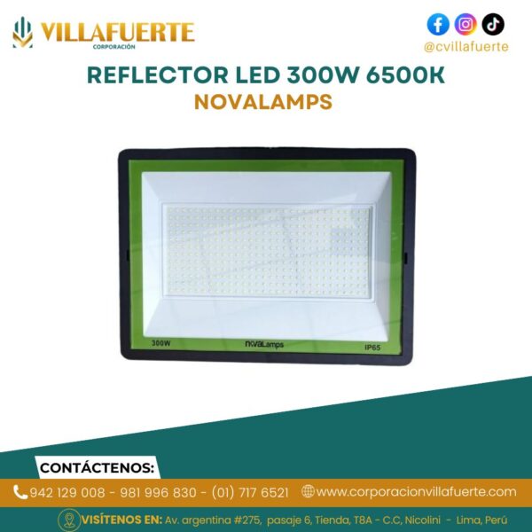 REFLECTOR LED 300W IP65 6500K 165-265V NOVALAMPS
