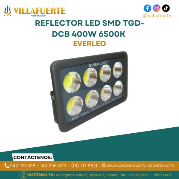 REFLECTOR LED SMD TGD-DCB 400W 6500K EVERLEO